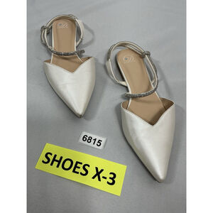 Womans D Flat Wedding Shoes 8.5 White Rhinestones